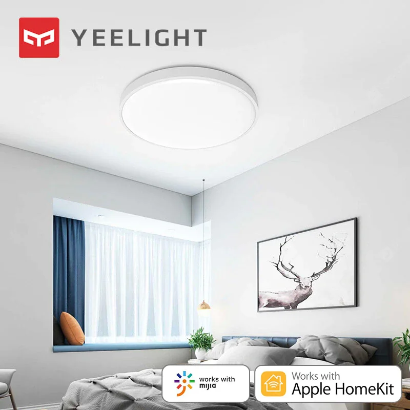 

Yeelight Ceiling Lights Smart 550 50W Support Homekit Bluetooth Remote APP Voice Control Intelligent Lamp Works With Mijia