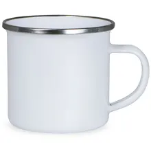 12oz Sublimation Blank White Enamel Mug
12oz Sublimation Blank White Enamel Mug
