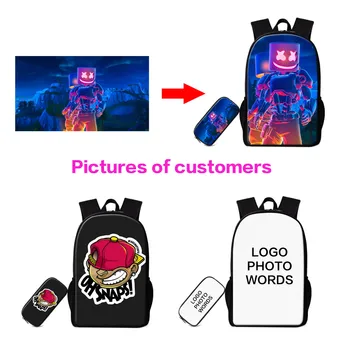Customize Your Name Logo Phone Backpack For Teenagers 2pcs Set Children School Bags with Pencil Bag Kids Book Bag Gift Bag
Customize Your Name Logo Phone Backpack For Teenagers 2pcs Set Children School Bags with Pencil Bag Kids Book Bag Gift Bag