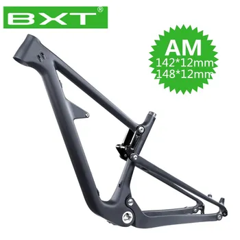 New Full Suspension All Mountain Bicycle Frame 29er Disc Brake AM Bike Frame 194*46mm Shock 142/148mm Plus MTB Bicycle Frame
New Full Suspension All Mountain Bicycle Frame 29er Disc Brake AM Bike Frame 194*46mm Shock 142/148mm Plus MTB Bicycle Frame