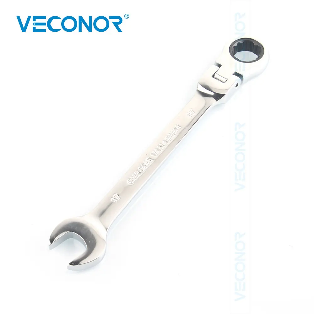 17mm Ratchet Wrench Spanner Key Mirror Polish Flexible Head 72T Ratcheting Hand Tool Multitool
17mm Ratchet Wrench Spanner Key Mirror Polish Flexible Head 72T Ratcheting Hand Tool Multitool