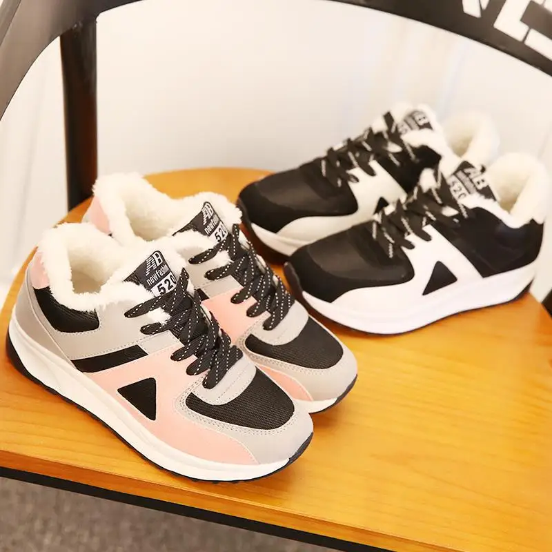 Winter New Style plus Velvet Athletic Shoes Women's Korean-style WOMEN'S Shoes Students Versatile INS Harajuku Warm Casual Board 
Winter New Style plus Velvet Athletic Shoes Women's Korean-style WOMEN'S Shoes Students Versatile INS Harajuku Warm Casual Board