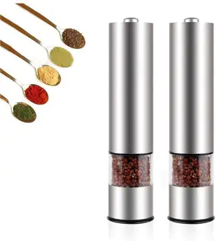 Automatic Stainless Steel Electric Salt and Pepper Pepper Mill Spice Grinder Adjustable Ceramic Grinder Kitchen Tool
Automatic Stainless Steel Electric Salt and Pepper Pepper Mill Spice Grinder Adjustable Ceramic Grinder Kitchen Tool
