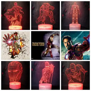 7 Color Touch Remote RC Crack Lamp Table LED X-men Avenger Leagues Hero Cool Iron man 3D Action Role Night Light RGB Lava Bulbs
7 Color Touch Remote RC Crack Lamp Table LED X-men Avenger Leagues Hero Cool Iron man 3D Action Role Night Light RGB Lava Bulbs