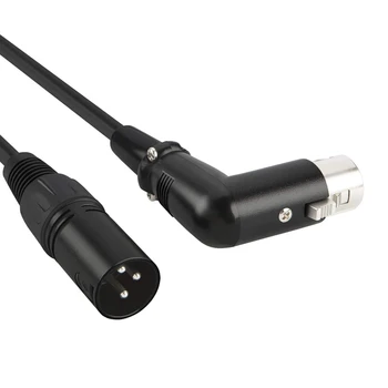 XLR Cable Karaoke Microphone Sound Cable Plug Right Angle XLR Female to Male Cable 6 Feet
XLR Cable Karaoke Microphone Sound Cable Plug Right Angle XLR Female to Male Cable 6 Feet
