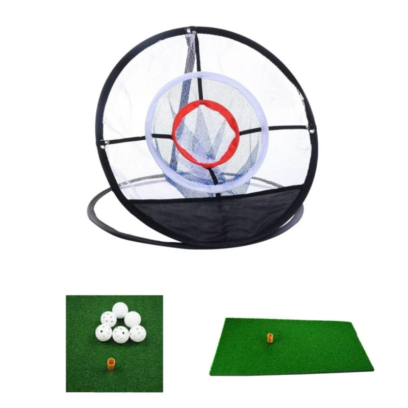 

Golf Pop UP Adult Children Training Network Indoor Outdoor Chipping Pitching Cages Mats Practice Easy Net Golf Training Aids