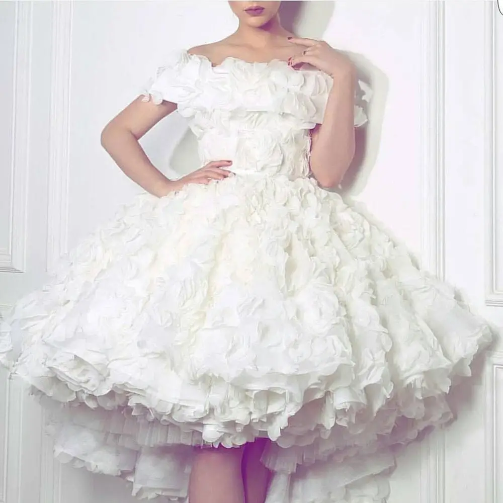 Amazing Flower Off Shoulder Prom gown 2018 New Arrival Ruffle Charming Short legant Special Occasion mother of the bride dresses
Amazing Flower Off Shoulder Prom gown 2018 New Arrival Ruffle Charming Short legant Special Occasion mother of the bride dresses