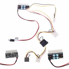 Dc 12 v 160 w 24 pinos atx interruptor psu carro auto mini itx fonte de alimentação módulo cabo dropship(China)