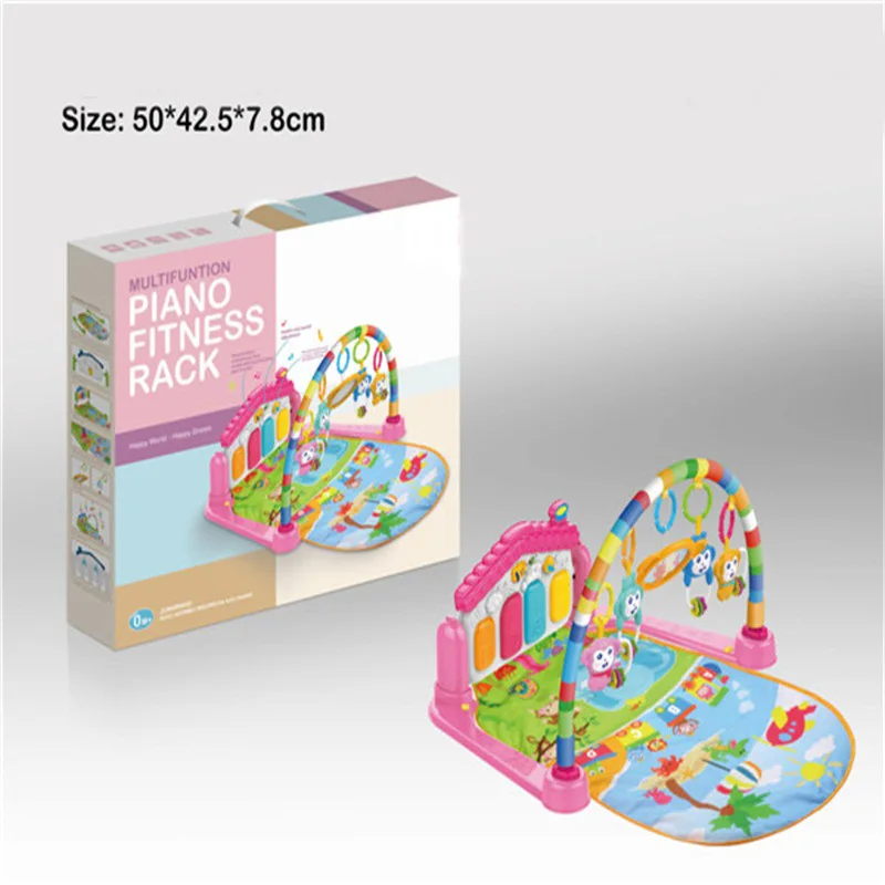 Kick And Play Piano Gym Mat Rug Music Light Fitness Mat Multi-functional Fitness Rug Baby Game Blanket
Kick And Play Piano Gym Mat Rug Music Light Fitness Mat Multi-functional Fitness Rug Baby Game Blanket