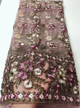 Purple Nigerian French Lace Fabric African Tulle Lace Fabric With Beaded High Quality African Lace Wedding Fabric For Dress FJU2
Purple Nigerian French Lace Fabric African Tulle Lace Fabric With Beaded High Quality African Lace Wedding Fabric For Dress FJU2