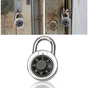 45mm Rotary Padlock Digit Combination Code Lock Safe Round Dial Number Luggage Suitcase Security Bicycle Suitcase Drawer Cabinet
45mm Rotary Padlock Digit Combination Code Lock Safe Round Dial Number Luggage Suitcase Security Bicycle Suitcase Drawer Cabinet