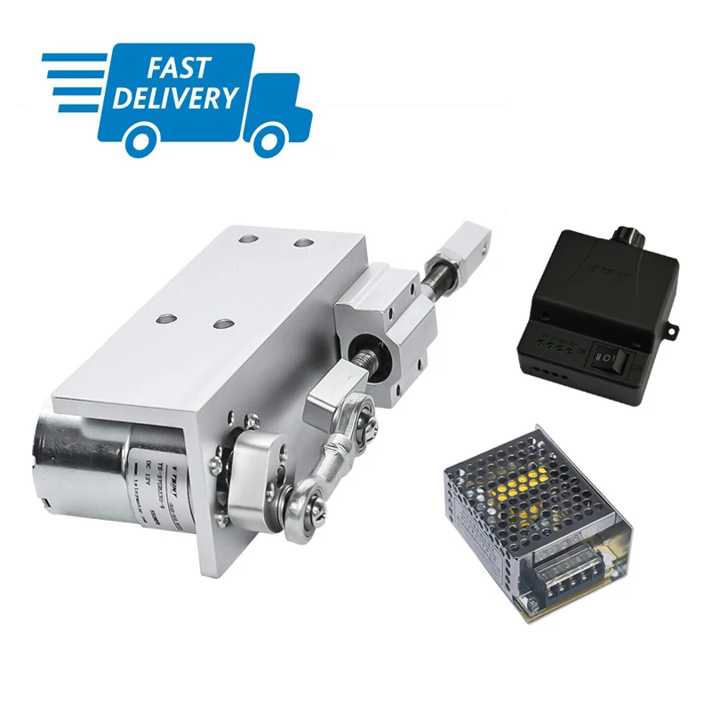 Fast Shipping Mini DIY Design Reciprocating Cycle Linear Actuator Set 12/24V Stroke 20mm+Switching Power Supply+Speed Controller
Fast Shipping Mini DIY Design Reciprocating Cycle Linear Actuator Set 12/24V Stroke 20mm+Switching Power Supply+Speed Controller