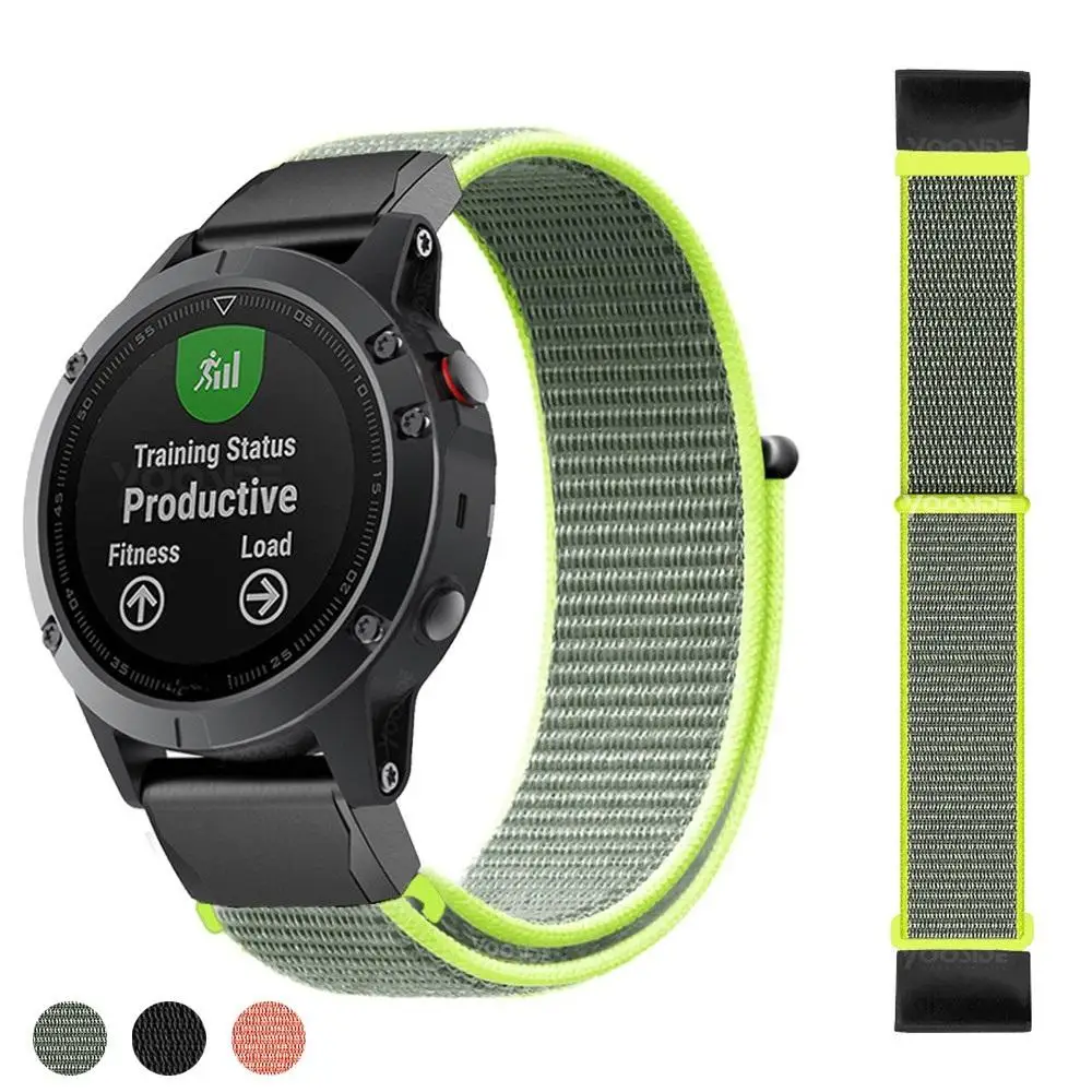 Fenix 6 Soft Nylon Loop Fastener Wristband 22mm Quick Fit Watch Band Strap for Garmin Fenix 5/ 5 Plus/Forerunner935/Instinct
Fenix 6 Soft Nylon Loop Fastener Wristband 22mm Quick Fit Watch Band Strap for Garmin Fenix 5/ 5 Plus/Forerunner935/Instinct
