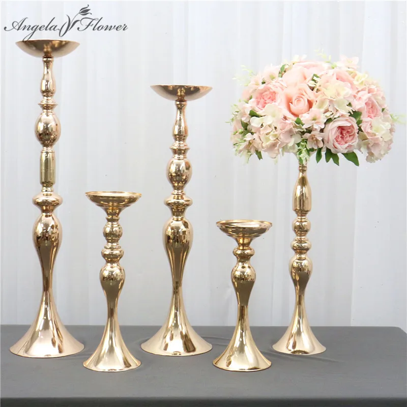 Artificial Flower Stand Candle Holders Metal Candlestic Vase Table Centerpiece Flower Road Lead Wedding Decor Gold White Silver
Artificial Flower Stand Candle Holders Metal Candlestic Vase Table Centerpiece Flower Road Lead Wedding Decor Gold White Silver