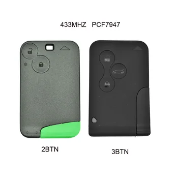 2 /3 Buttons Smart Card Key 433Mhz PCF7947 ID46 Transponder Chip For Renault Laguna Espace Remote Car Key Control
2 /3 Buttons Smart Card Key 433Mhz PCF7947 ID46 Transponder Chip For Renault Laguna Espace Remote Car Key Control