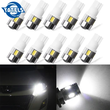 10 PCS high quality T10 W5W 6 LED 194 501 car 5630 SMD car interior light gap light wedge light DC 12V lens auto parts
10 PCS high quality T10 W5W 6 LED 194 501 car 5630 SMD car interior light gap light wedge light DC 12V lens auto parts