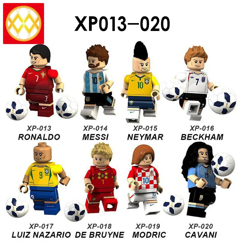 Single Building Blocks Soccer Player David Beckham Hulk Hogan De Bruyne Ronal Croatian Luka Modric Action Toys For Children
Single Building Blocks Soccer Player David Beckham Hulk Hogan De Bruyne Ronal Croatian Luka Modric Action Toys For Children