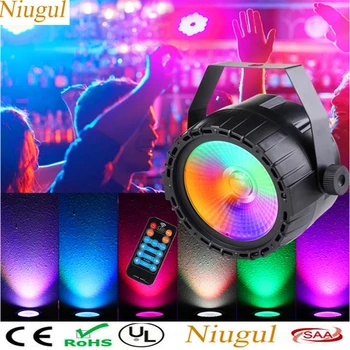 Wireless Remote Control RGB+UV Effect COB LED Par Light /DMX512 Wash Effect Stage Lighting/Disco Wedding Home Party LED Lamp
Wireless Remote Control RGB+UV Effect COB LED Par Light /DMX512 Wash Effect Stage Lighting/Disco Wedding Home Party LED Lamp