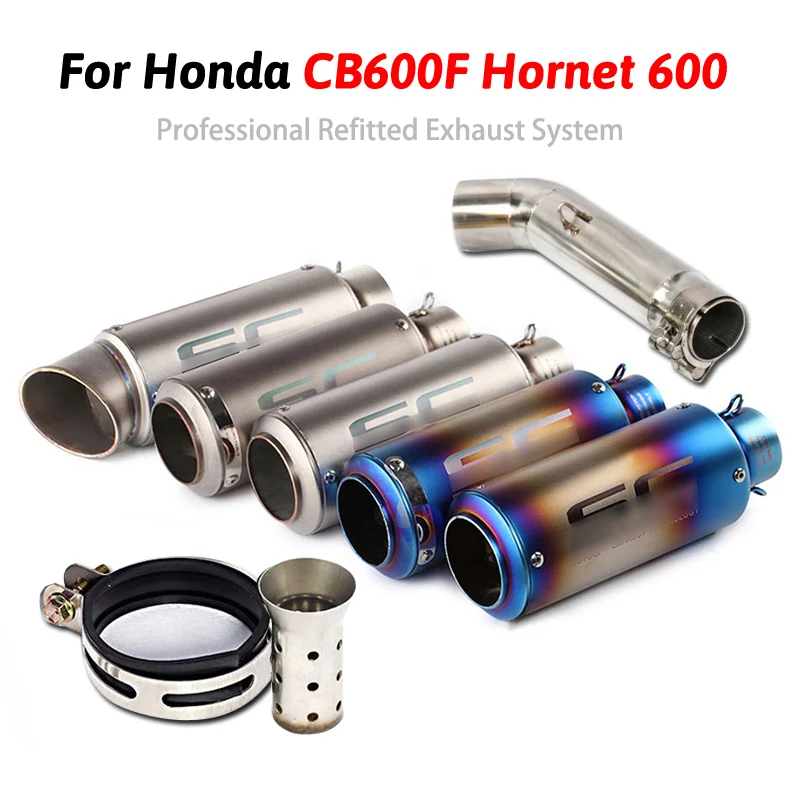 For Honda Hornet 600 CB600F Motorcycle Exhaust Pipe Slip On Mid Link Elbow 51 mm Tail Escape with Removable Muffler DB Killer
For Honda Hornet 600 CB600F Motorcycle Exhaust Pipe Slip On Mid Link Elbow 51 mm Tail Escape with Removable Muffler DB Killer