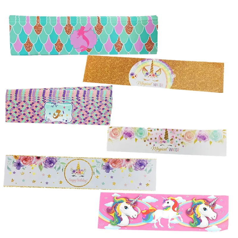 12Pcs Unicorn Mermaid Party Decor Bottle Wraps Birthday Water Bottle Label Rainbow Waterproof Stickers Baby Shower Party Favors
12Pcs Unicorn Mermaid Party Decor Bottle Wraps Birthday Water Bottle Label Rainbow Waterproof Stickers Baby Shower Party Favors