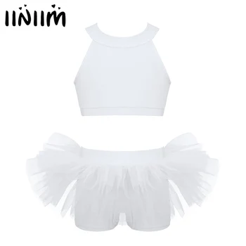 Kids Girls Professional Ballroom Lyrical Dance Costumes Zippered Crop Top with Ruffled Bottoms Gymnastics Leotard Dance Wear
Kids Girls Professional Ballroom Lyrical Dance Costumes Zippered Crop Top with Ruffled Bottoms Gymnastics Leotard Dance Wear