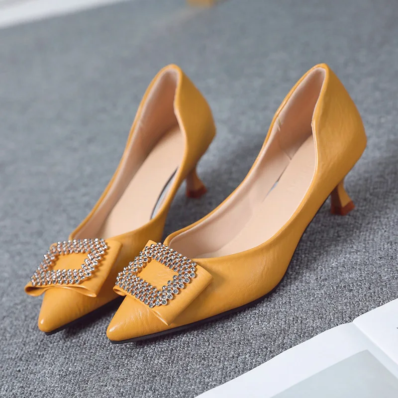 High Heel Shoes Women's 2019 Spring New Style Europe And America Thin Heeled Pointed-Toe Work Shoes Shallow Mouth Single Shoes W
High Heel Shoes Women's 2019 Spring New Style Europe And America Thin Heeled Pointed-Toe Work Shoes Shallow Mouth Single Shoes W
