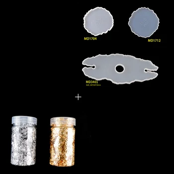 5Pcs Wine Holder Coaster Mold Gold Foil Paper Suit DIY Crystal Epoxy Resin Mold Red Wine Irregular Silica Gel Holder Mold 
5Pcs Wine Holder Coaster Mold Gold Foil Paper Suit DIY Crystal Epoxy Resin Mold Red Wine Irregular Silica Gel Holder Mold