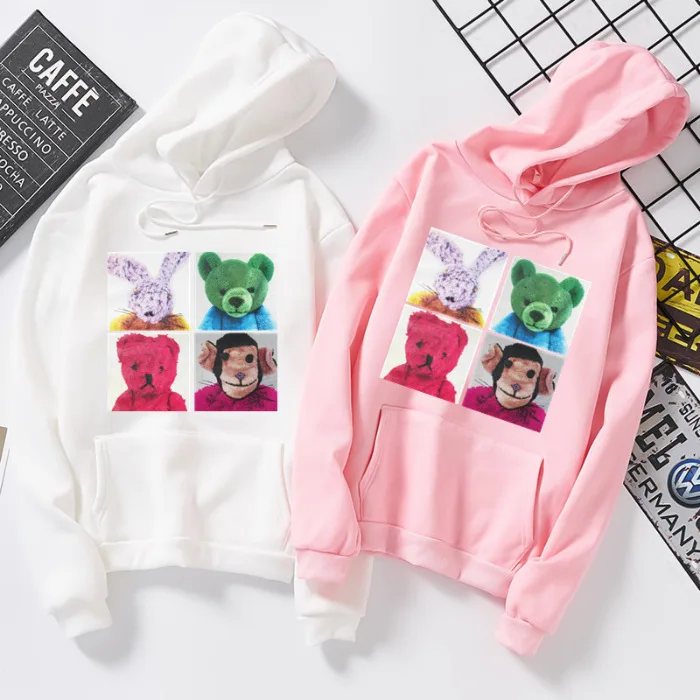 2020 Women sweatshirt Spring autumn winter coat shirt animal Plush teddy bear shirts Girl lady women men couple shirt streetwear 
2020 Women sweatshirt Spring autumn winter coat shirt animal Plush teddy bear shirts Girl lady women men couple shirt streetwear