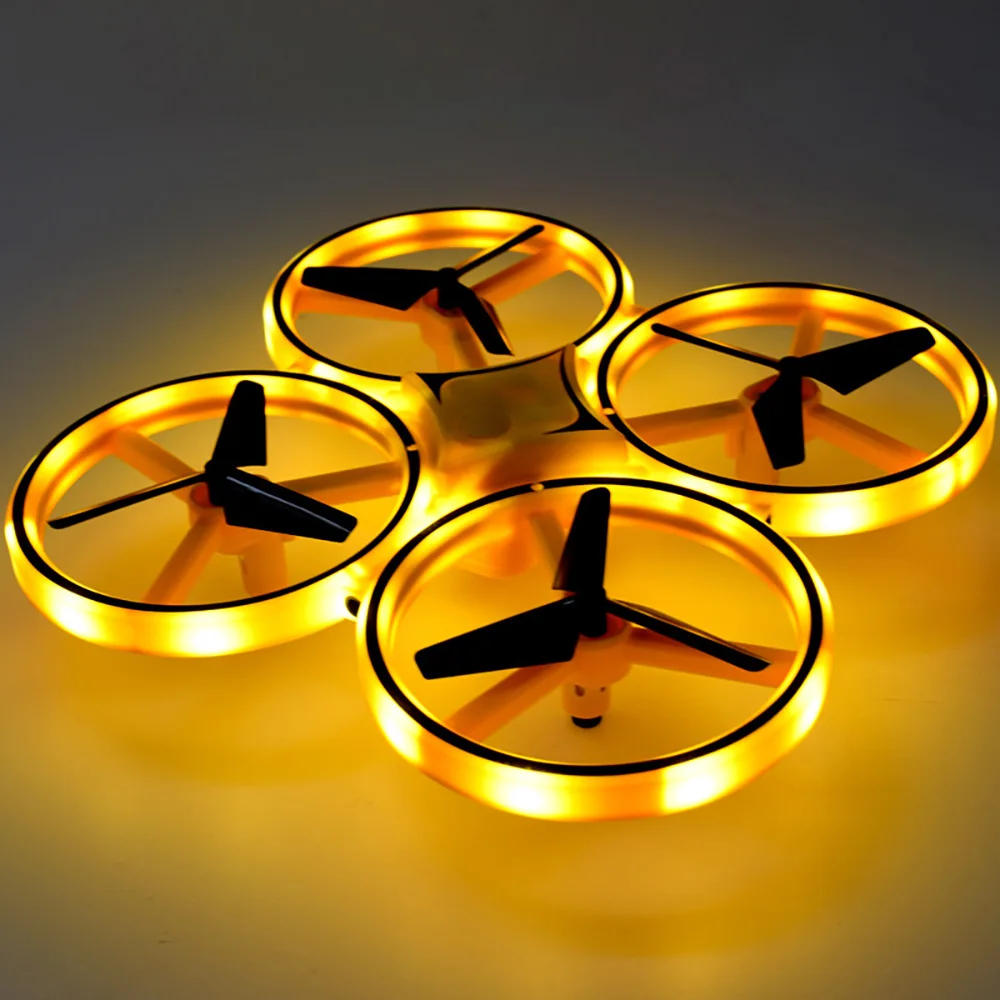 Camping Intelligent Helicopter 360 Degree Rotating Watch Controlled Two-Speeds Mode LED Lighting Gesture Remote Aircraft Gift
Camping Intelligent Helicopter 360 Degree Rotating Watch Controlled Two-Speeds Mode LED Lighting Gesture Remote Aircraft Gift