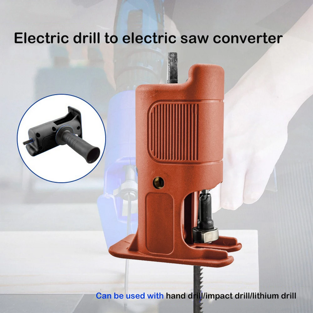 Cordless Reciprocating Saw Adapter Household Electric Drill Modified Electric Saw for Wood Steel Plastic Cutting Woodern Tool
Cordless Reciprocating Saw Adapter Household Electric Drill Modified Electric Saw for Wood Steel Plastic Cutting Woodern Tool