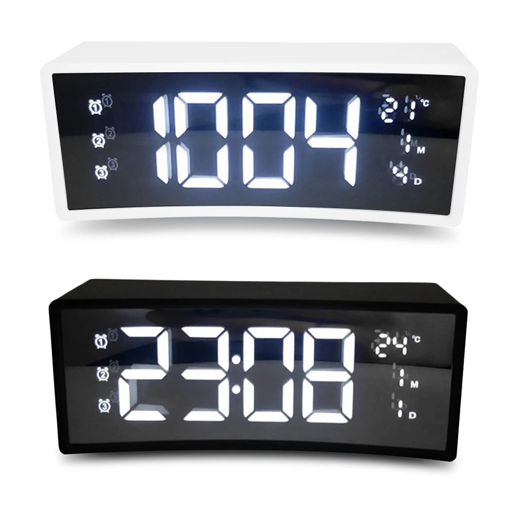 3D Alarm Clock LED Display Snooze Function Curved Surface Screen Floating Smart Alarm Electronic Clock Digital LED Clock
3D Alarm Clock LED Display Snooze Function Curved Surface Screen Floating Smart Alarm Electronic Clock Digital LED Clock