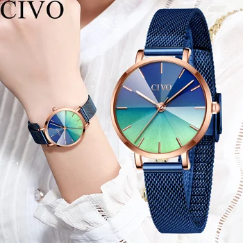 CIVO Women Watches 2019 Relogio Feminino Quartz Watch Ladies Wristwatch Top Brand Luxury Gifts For Women Mesh Band Clock 8111
CIVO Women Watches 2019 Relogio Feminino Quartz Watch Ladies Wristwatch Top Brand Luxury Gifts For Women Mesh Band Clock 8111