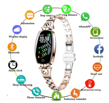 H8 Smart Watch Women IP67 Waterproof Heart Rate Monitoring Blood oxygen Bluetooth For Android IOS Fitness Bracelet Smartwatch
H8 Smart Watch Women IP67 Waterproof Heart Rate Monitoring Blood oxygen Bluetooth For Android IOS Fitness Bracelet Smartwatch