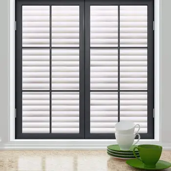 Louver Pattern Glass Film Static Cling Heat Control Mould-Proof PVC Multi-Size Frosted Removable Home-Decor Window Coveriing
Louver Pattern Glass Film Static Cling Heat Control Mould-Proof PVC Multi-Size Frosted Removable Home-Decor Window Coveriing