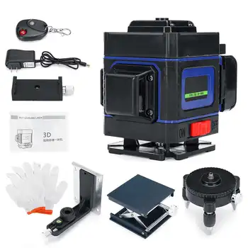 12 Lines 4D Wireless Remote Laser Level Self-Leveling 360 Horizontal & Vertical Cross Super Powerful Green Laser Level
12 Lines 4D Wireless Remote Laser Level Self-Leveling 360 Horizontal & Vertical Cross Super Powerful Green Laser Level