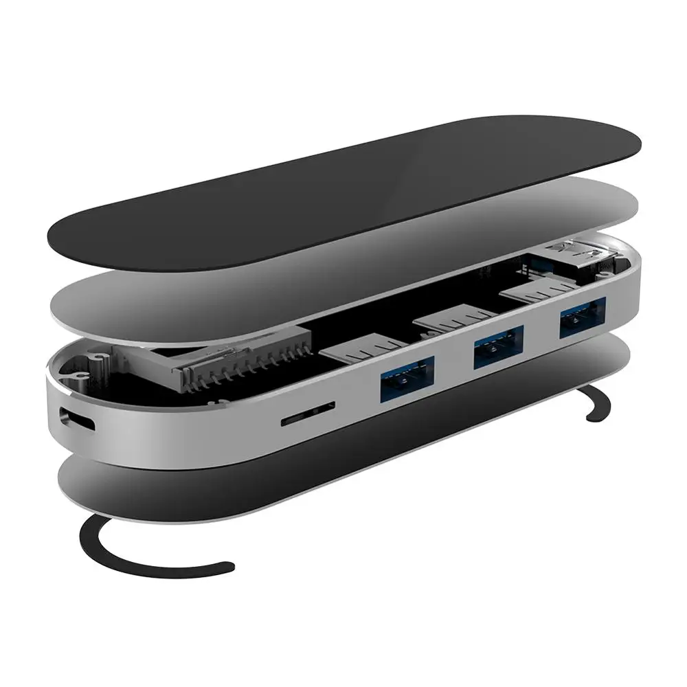 7-in-1 Type-C Hub USB3.0 Adapter with 3 USB3.0, SD/TF/CF Card Reader, for MacBook and More
7-in-1 Type-C Hub USB3.0 Adapter with 3 USB3.0, SD/TF/CF Card Reader, for MacBook and More