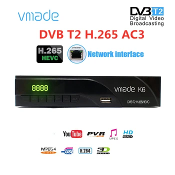 Vmade Newest DVB-T2 in Terrestrial TV receiver box DVB T2 Full HD H.265 support RJ45 WIFI Youtube PVR Set Top Boxes
Vmade Newest DVB-T2 in Terrestrial TV receiver box DVB T2 Full HD H.265 support RJ45 WIFI Youtube PVR Set Top Boxes