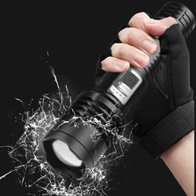 1,000,000LM XHP100 Super bright Built in 18650 Battery Led Flashlight Usb Rechargeable Zoomable Torch Lantern Lamp Bulbs Light
1,000,000LM XHP100 Super bright Built in 18650 Battery Led Flashlight Usb Rechargeable Zoomable Torch Lantern Lamp Bulbs Light