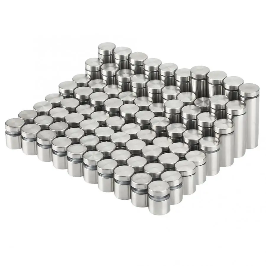 80pcs M19 Stainless Steel SS304 Glass Standoff Advertise Fixing Pin Sign Mounting Hardware small nails
80pcs M19 Stainless Steel SS304 Glass Standoff Advertise Fixing Pin Sign Mounting Hardware small nails