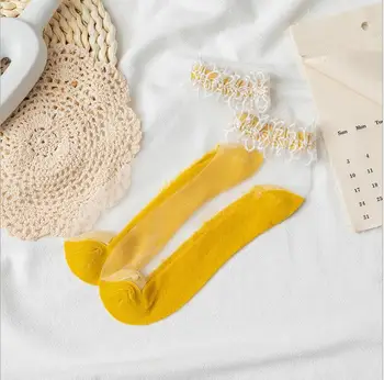 Summer Lace Ruffle Ankle Socks Soft Silk Transparent Cotton Stretch Mesh Transparent Women Socks
Summer Lace Ruffle Ankle Socks Soft Silk Transparent Cotton Stretch Mesh Transparent Women Socks