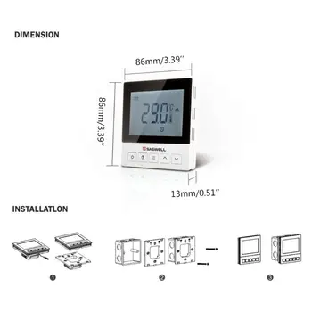 WiFi Thermostat APP Electric Heating Room Floor Programmable Temperature Control 28TC
WiFi Thermostat APP Electric Heating Room Floor Programmable Temperature Control 28TC