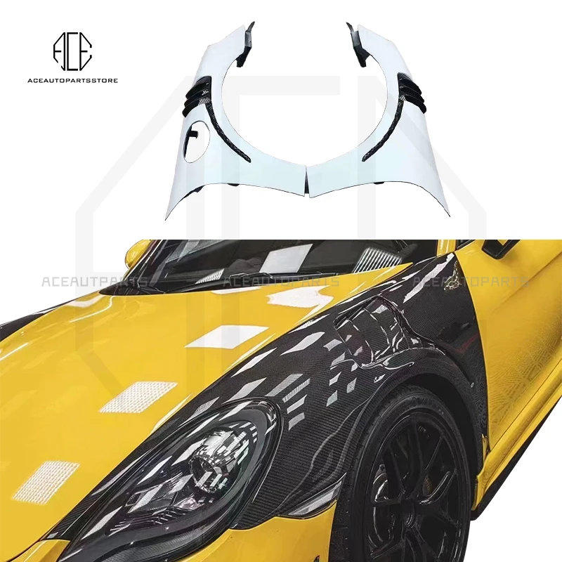 Для Porsche 718 982 Cayman Boxster 2016-2021 GT4-Style FRP + углеродное волокно, боковое крыло, вентиляционная отделка, фартуки, комплект кузова
Для Porsche 718 982 Cayman Boxster 2016-2021 GT4-Style FRP + углеродное волокно, боковое крыло, вентиляционная отделка, фартуки, комплект кузова