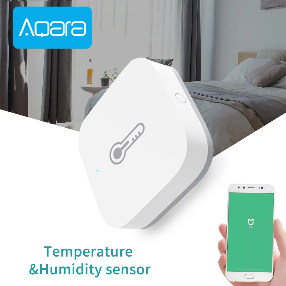 Aqara Temperature Humidity Sensor Zigbee Connection mijia Wireless Sensor For Smart Homekit Hygrometer APP control
Aqara Temperature Humidity Sensor Zigbee Connection mijia Wireless Sensor For Smart Homekit Hygrometer APP control