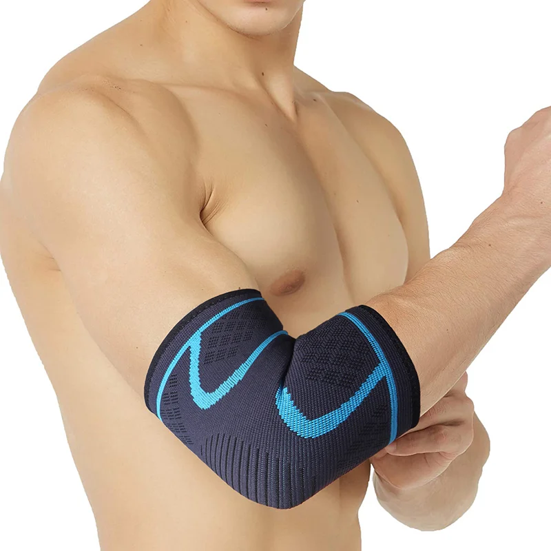 

SKANGDUKE 1PCS Elbow Support Absorb Sweat Sport Basketball Arm Sleeve Elastic Gym Sport Elbow Protective Pad Elbow Brace