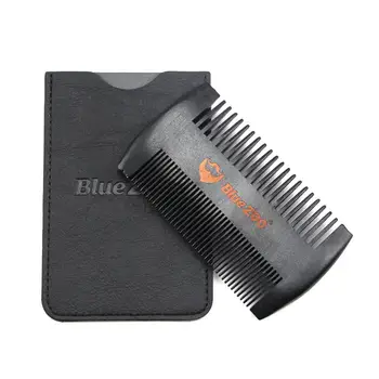 Blue Zoo Handmade Natural Pear wood Comb Double-side Beard Combs Men Shaving Tools Comb for Hair Beard Gifts for men Black+Black 
Blue Zoo Handmade Natural Pear wood Comb Double-side Beard Combs Men Shaving Tools Comb for Hair Beard Gifts for men Black+Black
