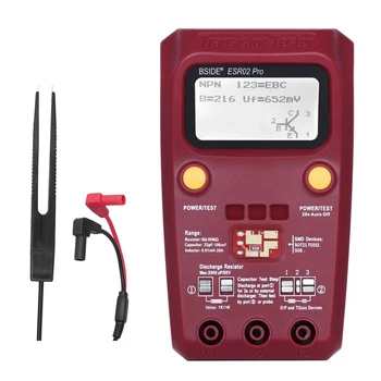 Professional ESR02PRO Digital Transistor SMD Components Tester Diode Triode Capacitance Inductance Multimeter ESR Meter
Professional ESR02PRO Digital Transistor SMD Components Tester Diode Triode Capacitance Inductance Multimeter ESR Meter