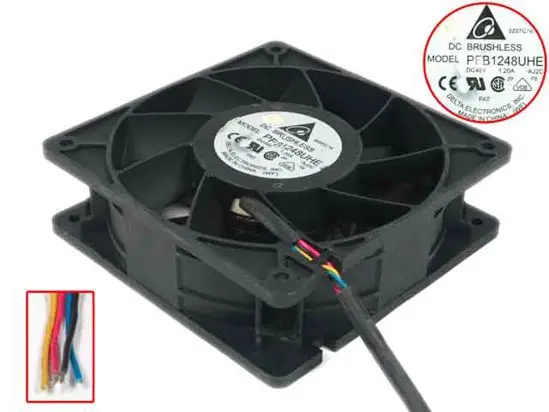 Охлаждающий вентилятор для сервера Delta Electronics PFB1248UHE AJ2C DC 48 в 120 A 120x38 мм
Охлаждающий вентилятор для сервера Delta Electronics PFB1248UHE AJ2C DC 48 в 120 A 120x38 мм