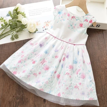 Girls Dress Summer New Lace Flower Print Sleeveless Vest Bow Princess Party Dress Baby Kids Girls Clothing 
Girls Dress Summer New Lace Flower Print Sleeveless Vest Bow Princess Party Dress Baby Kids Girls Clothing