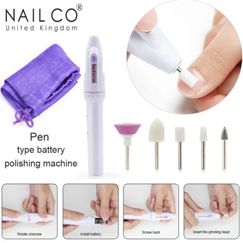 NAILCO Pen Type Battery Polishing Manicure Machine Art Electric Nail Drill Bits Loading and Design for Nail Art Decoration Tool
NAILCO Pen Type Battery Polishing Manicure Machine Art Electric Nail Drill Bits Loading and Design for Nail Art Decoration Tool