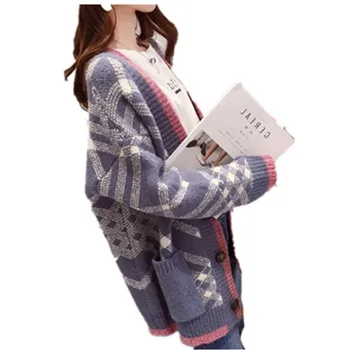 New Women Cardigans Sweater Solid Loose Knitwear Single Breasted Casual Knit Cardigan Outwear Winter Jacket Coat
New Women Cardigans Sweater Solid Loose Knitwear Single Breasted Casual Knit Cardigan Outwear Winter Jacket Coat